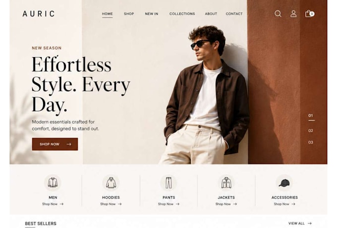 design a functional website for you